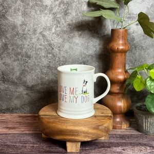 Fringe Studio Love Me Love My Dog Coffee Mug Boston Terrier 12 oz Mup
